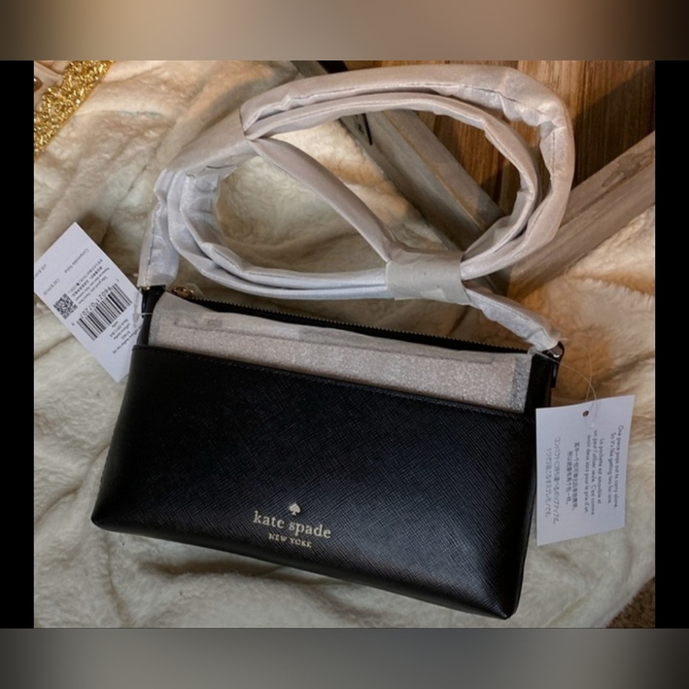 2 Kate Spade Black Clutch & Crossbody